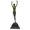 Image 4 : FRENCH STARFISH DANCER BY CHIPARUS BRONZE SCULPTURE HOT CAST MARBLE BASE FIGURE