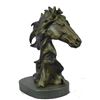 Image 3 : Abstract Horse Head Bronze Bust Sculpture 12" x 9"