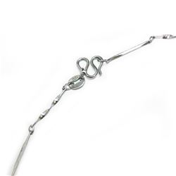 Elegant Twist Link Sterling Silver 925 Necklace