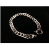 Image 1 : Brilliant Italian Custom Made 14K White Gold Cuban Link Bracelet