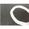 Image 3 : Brilliant Italian Custom Made 14K White Gold Cuban Link Bracelet