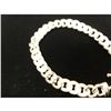 Image 4 : Brilliant Italian Custom Made 14K White Gold Cuban Link Bracelet