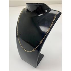 Ladies 14k Gold Plated Infinity Necklace