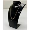 Image 1 : Ladies 6.05ct Tear Drop Cut Black Sapphire 18K Gold Plated Necklace