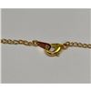 Image 3 : Ladies 6.05ct Tear Drop Cut Black Sapphire 18K Gold Plated Necklace