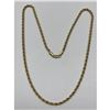 Image 2 : Ladies 14K Gold Plated Twisted Necklace