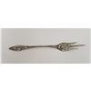 Image 1 : Early 20th Century Floral Etched Hallmarked Sterling Silver Pickle Fork