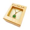 Image 3 : Simple Ladies .87ct Round Cut Canadian Jade in 18K Gold Plated Mount