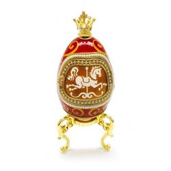 Faberge Style Merry Go Round Egg A Great Mantel Piece