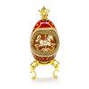 Image 1 : Faberge Style Merry Go Round Egg A Great Mantel Piece