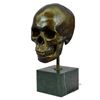 Image 6 : Signed American Artist Skeleton Head Bust Bone Halloween Decoration Gift Decor