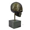 Image 9 : Signed American Artist Skeleton Head Bust Bone Halloween Decoration Gift Decor