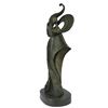 Image 1 : Signed Original Kassin a Tribute to Erte Bronze Sculpture Marble Figurine Figure