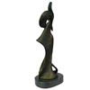 Image 2 : Signed Original Kassin a Tribute to Erte Bronze Sculpture Marble Figurine Figure