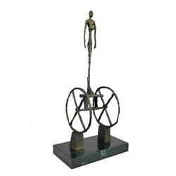 Large bronze-Le Chariot-carts-Gia 48 cm Tall Hot Cast Sculpture Statue Figure