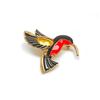 Image 2 : Elegant Ladies Enameled Hummingbird Brooch