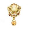 Image 3 : Bejewelled Ladies Elegant Cameo Brooch