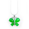 Image 2 : Asian Green Jade Butterfly Pendant Accompanied By 925 Sterling Silver Necklace