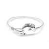 Image 1 : Ladies 925 Sterling Silver Dolphin Bangle