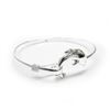 Image 2 : Ladies 925 Sterling Silver Dolphin Bangle