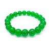 Image 1 : Asian Carved Green Jade Beaded Bracelet
