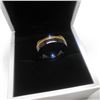 Image 1 : Ladies Titanium Black And Gold Engagement Ring
