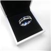 Image 3 : Men's Titanium Steel Silver Black Engagement Ring