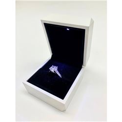 2.76ct Round Cut Cubic Zirconia in 14k Gold Plated Ring