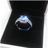 Image 1 : Ladies 925 Silver Marked 2 Carat Main Stone CZ Diamond Ring