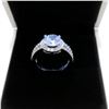 Image 2 : Ladies 925 Silver Marked 2 Carat Main Stone CZ Diamond Ring