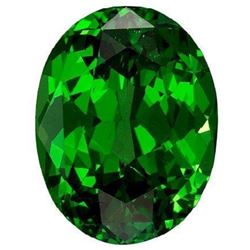 Rich Green Extra Fine Natural Chrome Diopside - Oval
