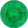 Image 1 : Medium-Fine Round Cut Natural Green Emerald - AA+ Grade