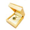 Image 2 : Cute Ladies .77ct Oval Cut Canadian Jade Necklace in 18K Gold Plated Heart Mount