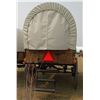 Image 3 : Covered Wagon, built on Pioneer Equipment running gear, leaf springs and hydraulic brakes, cushions