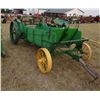Image 2 : 1939 John Deere horse drawn manure spreader, all new fir wood & paint, iron wheels