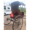 Image 4 : Doctor's buggy, fully restored, black with maroon single seat, 76" shaves, capped wheels, always sto