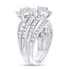Image 3 : 1 & 3/4 CTW Round Diamond Bridal Wedding Engagement Ring 14kt White Gold - REF-164M3A