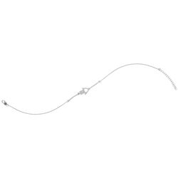 1/5 CTW Round Diamond Hamsa Hand Chain Bracelet 10kt White Gold - REF-27X5T