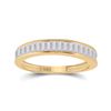 Image 1 : 1/2 CTW Baguette Diamond Wedding Ring 14kt Yellow Gold - REF-27Y5X
