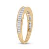 Image 3 : 1/2 CTW Baguette Diamond Wedding Ring 14kt Yellow Gold - REF-27Y5X