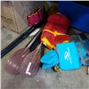 Image 2 : LOT OF PADDLES W/ 3 LIFE JACKETS