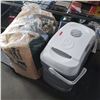 Image 1 : IGLOO ELECTRIC COOLER WITH CORD AND BAG OF WOOD CHIPS