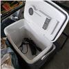 Image 2 : IGLOO ELECTRIC COOLER WITH CORD AND BAG OF WOOD CHIPS