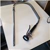 Image 1 : KITCHEN COMMERCIAL PRE RINSE FAUCET WITH HOT COLD TAPS, BRASS SHUTOFF VALVES, MIXING BOWLS AND DOOR 