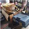 Image 1 : WEEDEATER BRAND GAS HEDGE TRIMMER, AIR LINE, BOX OF TOOLS AND BIT SET