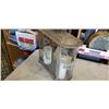Image 3 : CANDLE LANTERN AND WIRE METAL SHELF