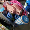 Image 3 : 2 TOTES OF POOL TOYS, BUBBLE BLOWERS, ETC