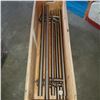 Image 2 : WOOD CRATE OF STAINLESS STELL HANDLES