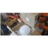 Image 1 : BOX OF POTS AND 2 RAE CEILING LIGHTS