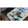 Image 2 : WWE figures including John Cena, The Rock and more with wrestling ring and cage